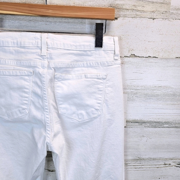 Judy Blue Cher Boho Bell Bottom White Jeans 31 Stretchy Spring Summer Comfort - Picture 12 of 15